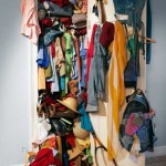 Image of messy closet